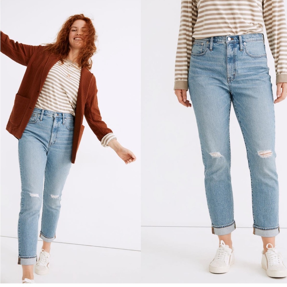 Madewell High-Rise Slim Boy Jean Blue 29
